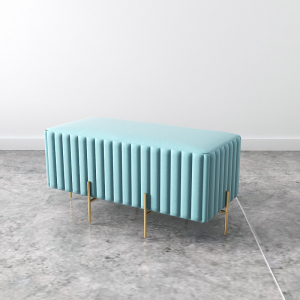 森美人北欧换鞋凳布艺沙发脚凳口家用穿鞋客厅长条凳床尾小矮凳子轻奢