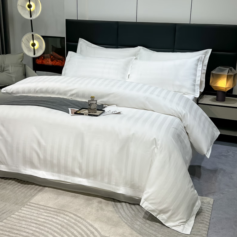 洛菲源 缎条三件套 被套160*220cm 床单160*250cm 枕套55*85cm /套