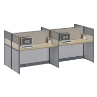 臻远ZYGW-100职员桌办公桌屏风工作卡位 对坐四人位