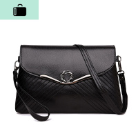 单肩挎包女士小背包软皮包2019新款女包斜挂包日韩版斜跨小包包。NEW LAKE 黑色女士单肩包
