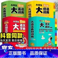 [全套4本]大成语+素材词典+大语文+大英语 [正版]2025大语文素材词典 多功能大成语英语词典小学生词语好词好句好段