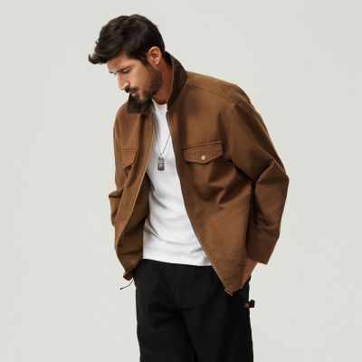 |底特律工装男装大码夹克美式复古外套秋冬外套男士夹克