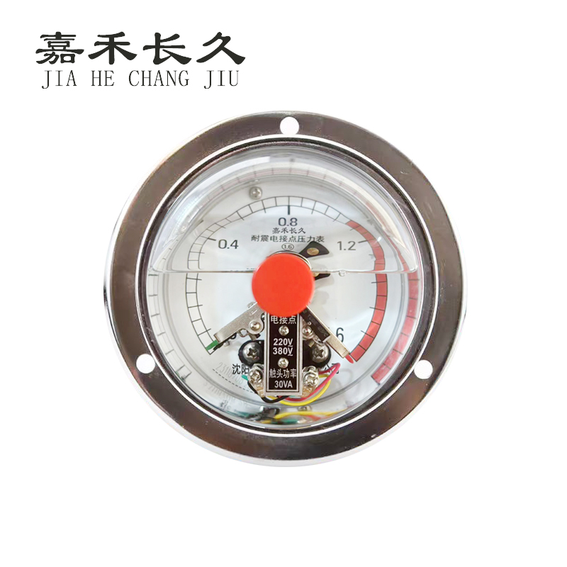 嘉禾长久 耐震电接点压力表轴向带边检测定制型 YTNXC100ZT 块