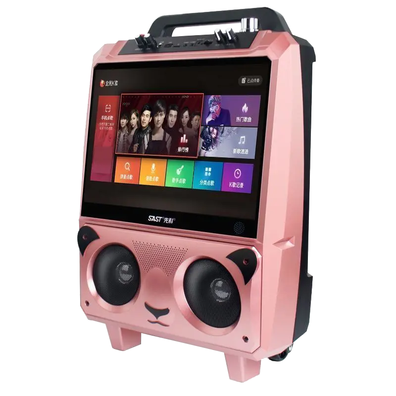 音响带显示屏幕大屏拉杆户外家用无线话筒跳舞k歌一体机大功率音量