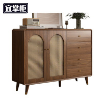 宜掌柜 木质储物柜 两门四抽 台