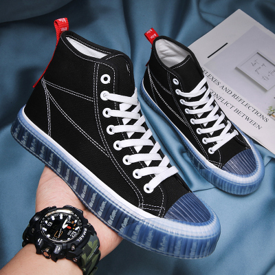 秋季高帮男鞋子男士帆布鞋排行榜