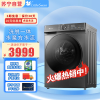 小天鹅(LittleSwan)全自动滚筒洗衣机家用10公斤大容量洗脱一体祛味空气洗水魔方冷水洗TG100V810MT