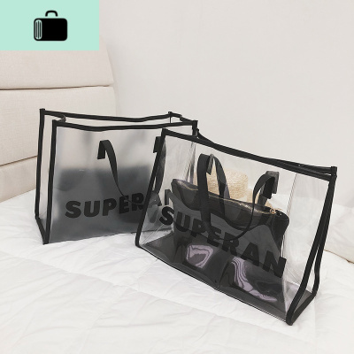 透明包包女包新款2020潮果冻包大容量时尚韩版网红大包单肩手提包NEW LAKE