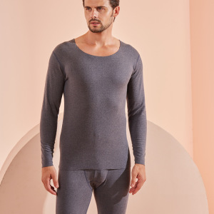 新款阳离子AB面女士保暖衣无痕秋衣秋裤套装男士保暖内衣一件