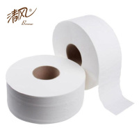清风 BJ02A1C 两木大卷纸厕纸800克3层200米 商用厕所大盘卫生纸 12卷/箱