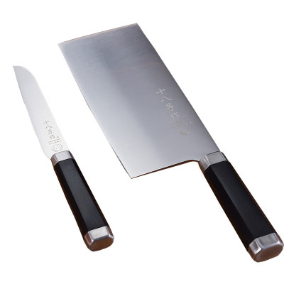 十八子作悦影刀具两件套菜刀斩切刀+水果刀 HM-001