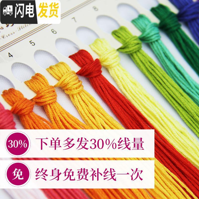 三维工匠九鱼图十字绣2019新款线绣大幅客厅大气满绣自己绣年年 [满绣]180x75厘米[34色棉线]精准印花(送工具)