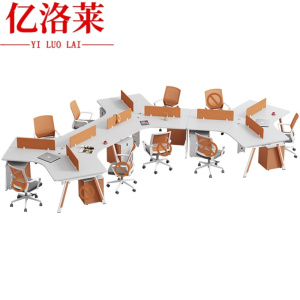 亿洛莱 九人职员桌 4908*3924mm 张