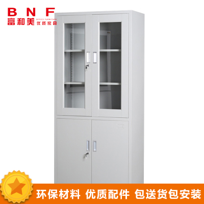 富和美(BNF)大器械文件柜铁皮柜大器械柜档案柜办公资料柜铁柜子员工柜办公柜带锁储物柜(850L*390W*1800H)