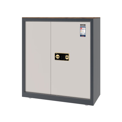 国保(Guub)保密柜V1指纹密码办公文件柜小型家用办公保险柜带顶板Z168-V1