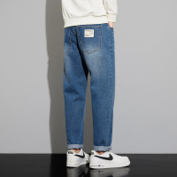 广州新塘牛仔裤男士百搭显瘦休闲宽松锥形男款哈伦裤秋冬新款