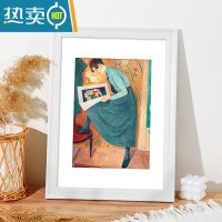 敬平美式复古相框挂墙装裱大尺寸8K开4k木质素描画框12寸16框架A3a4纸 945-亮白色 A3挂墙[可放尺寸29.7