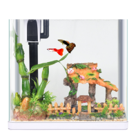 鱼缸摆件水缸造景套餐仿真水植物水族箱景生态微景观