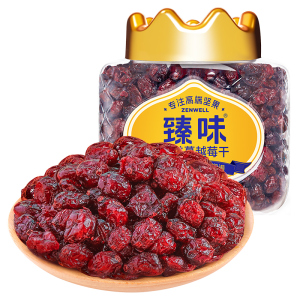 臻味-340g北美蔓越莓干(整粒)95%+水收法3-5年慢生长酸性砂质