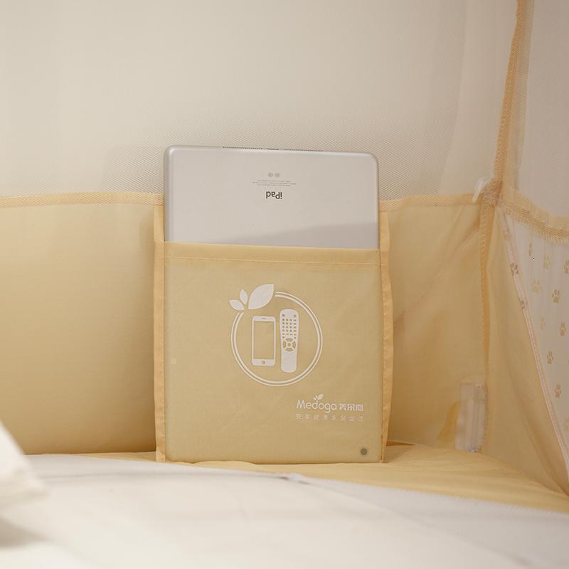 美帮汇儿童防摔蚊帐公主免安装蒙古包折叠三开1.2米1.8/1.5m床