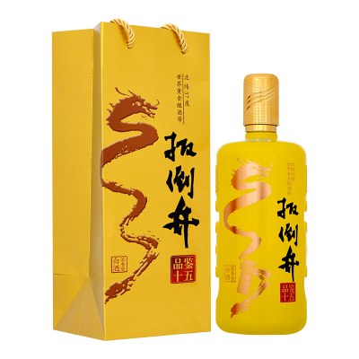 扳倒井白酒52度品鉴15浓香型1000ml礼盒装赠手提袋