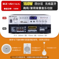金正定压功放(160W单功放需搭配音响使用)室内外吸顶音响防水音柱挂墙壁喇叭音箱公共广播背景音乐立体声高音质可分区控制