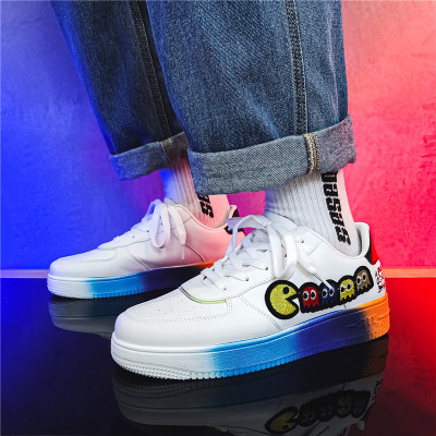 跨洋(KUAYANG)2021春季季新品潮流男鞋子男学生板鞋户外休闲鞋男运动鞋时尚百搭高帮板鞋男潮鞋舒适跑步鞋平板鞋A