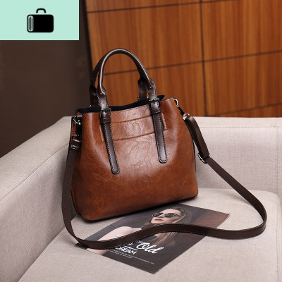 包包女新款2020时尚百搭皮斜挎包女士大气手提单肩大包复古皮包NEW LAKE女士单肩包