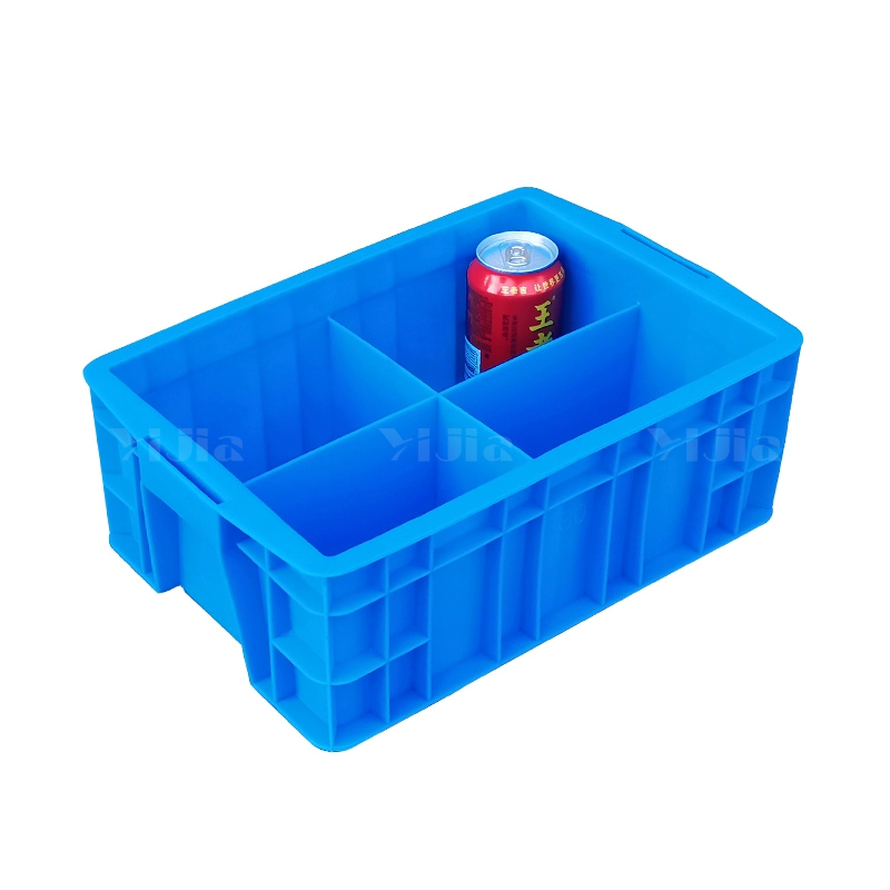 翌嘉YJ4120659 蓝色塑料收纳分格分类螺丝配件多格盒 4分格 385*258*137