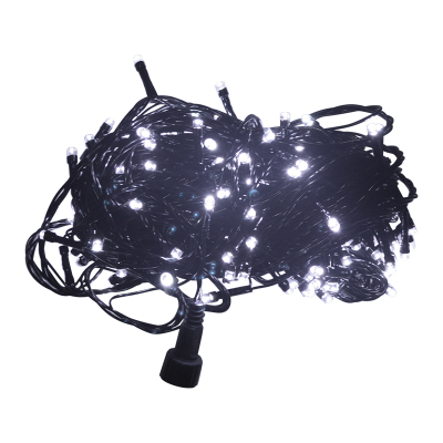 格瑞捷 LED彩灯串 LED-10m-100T 100头 白 220V 带插头 串