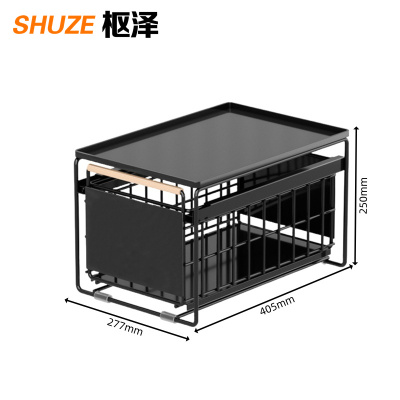 枢泽 储物架 抽拉收纳架 单层大号 个