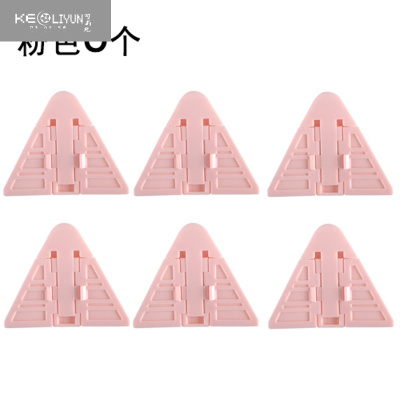 可莉允推拉门锁儿童免打孔蝴蝶推拉窗户宝宝防护安全锁扣翅膀锁粉红色多功能安全锁