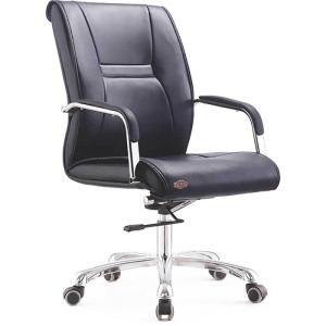 广亿隆办公椅电脑椅职员椅带轮升降座椅西皮转椅