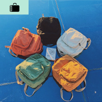 ins日系复古书包女韩版原宿ulzzang高中学生双肩包古着感少女背包NEW LAKE