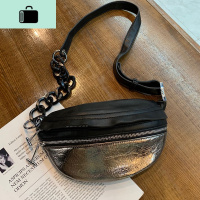 网红撞色腰包女潮ins2020新款夏天时尚百搭小包链条单肩斜挎胸包NEW LAKE女斜挎包