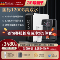 诺森柏格(Nocenbeger)净水器1200G鲜活双出水 X6Pro家用净水机RO反渗透过滤器厨下直饮净水器