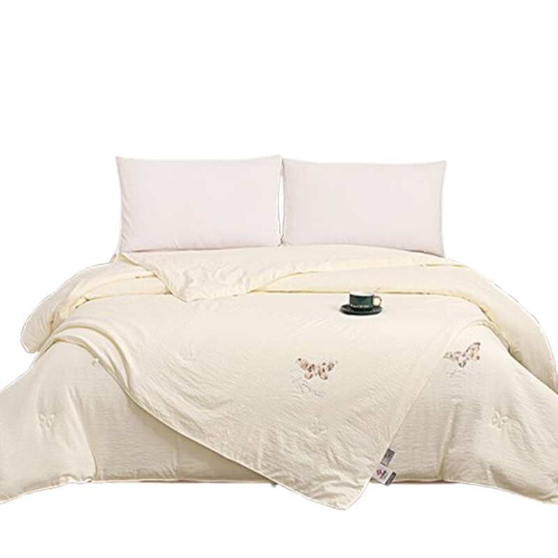 洁丽雅子母蚕丝被200*230cm柔软舒适贴身亲肤四季通用(夏被+春秋被)JLY-YHK006