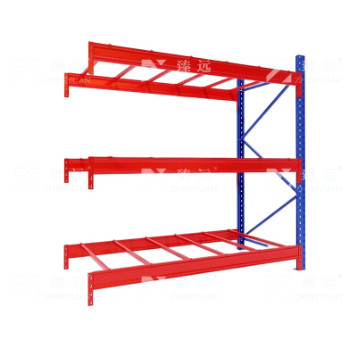 臻远 ZY4121496 重型货架仓储高位货架单层称重1000kg 蓝橘色副架3层