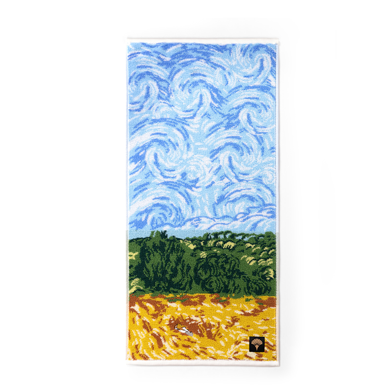 洁玉 大师系列-可以裱起来当壁画的毛巾-单条装毛巾礼盒 J5017F 悦律夏日