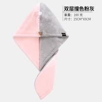 双层加厚日本干发帽成人吸水长发包头毛巾女浴帽擦头速干 三维工匠 抹茶绿双层绣星