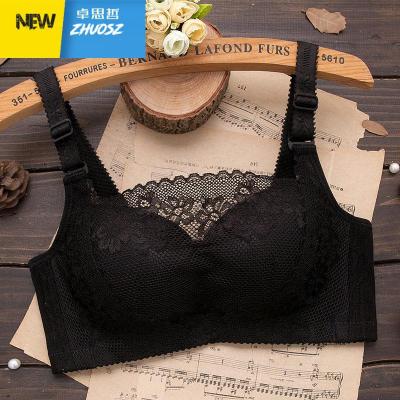 防走光无钢圈抹胸式文胸透气薄款聚拢小胸罩女加厚裹胸黑白色内衣卓思哲文胸套装