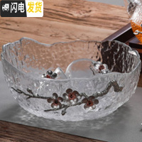 三维工匠日式梅花整套功夫茶具套装家用小耐热玻璃泡茶壶茶杯茶道简约现代 梅花茶洗买三送一