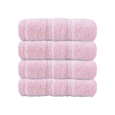 安居先森舒适柔软毛巾10条量贩装粉色