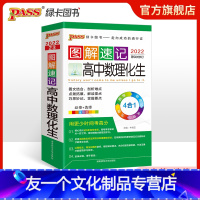 理科综合 [友一个正版]pass绿卡图书2022 图解速记高中数理化生通用版 必修+选修 高考数学物理化学生物理科辅导书