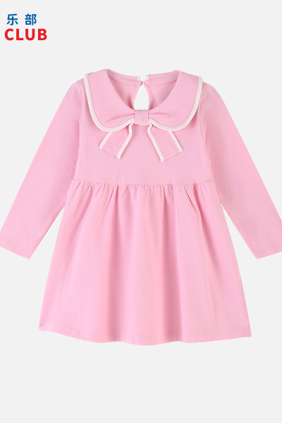 [1件3折]铅笔俱乐部童装秋装新款女小童连衣裙儿童学院风裙子宝宝长袖