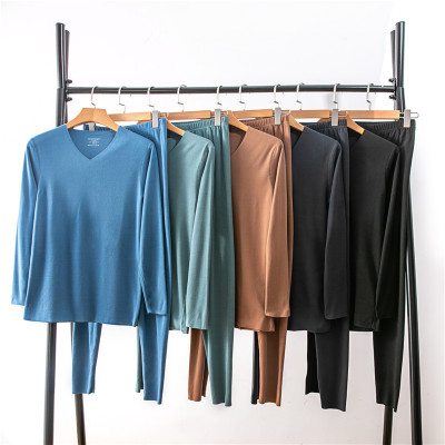 秋冬男士保暖内衣无痕套装磨毛秋衣秋裤男加绒打底衫长袖