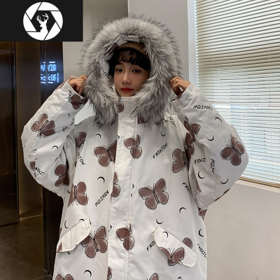 HongZun冬季韩版棉衣男士新款情侣潮流休闲bf毛领棉服大码宽松小清新外套棉衣