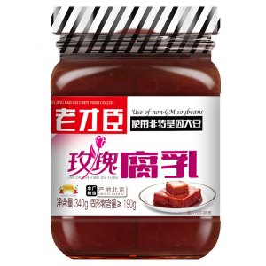 老才臣 玫瑰红腐乳340g/瓶 火锅串串香蘸料调味腐乳豆腐乳红腐乳大块腐乳