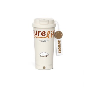 造物集 咖啡杯 全自动电动搅拌杯吸管水杯420ML 保温杯 氧气云 礼盒装