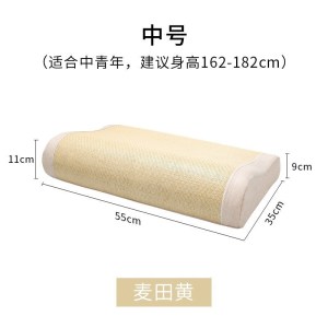 美帮汇夏天藤席凉枕多功能颈椎枕头颈部助家用记忆棉单人枕男